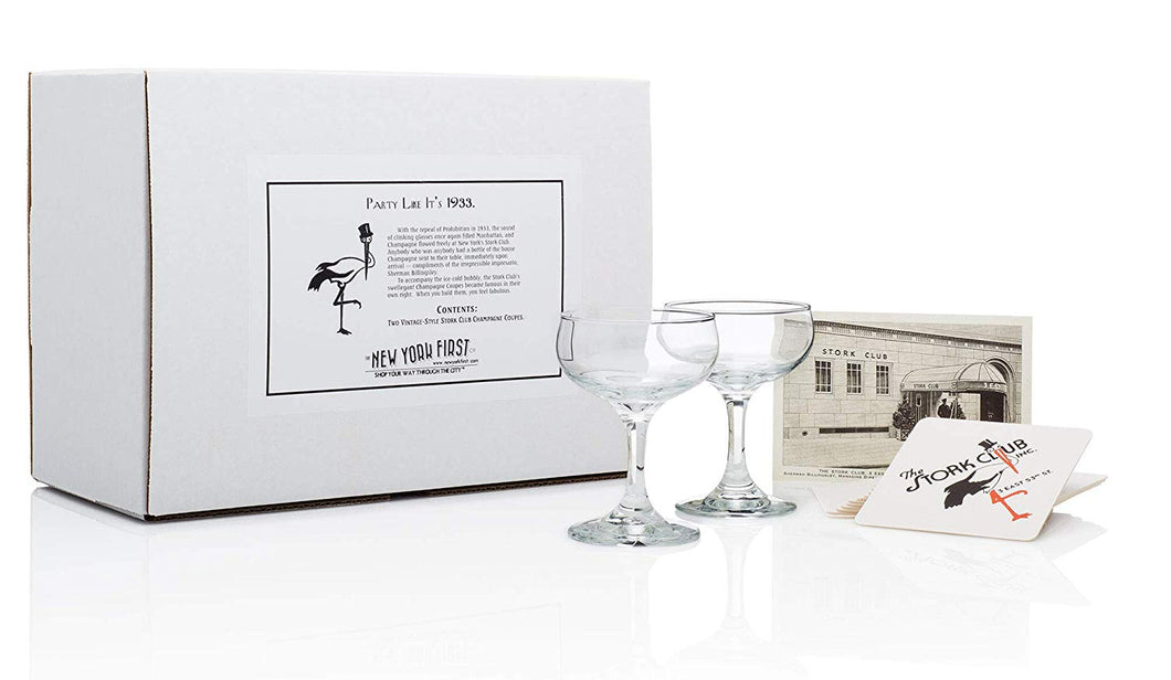 Stork Club Champagne Coupe | Champagne Coupe Set | NEW YORK FIRST